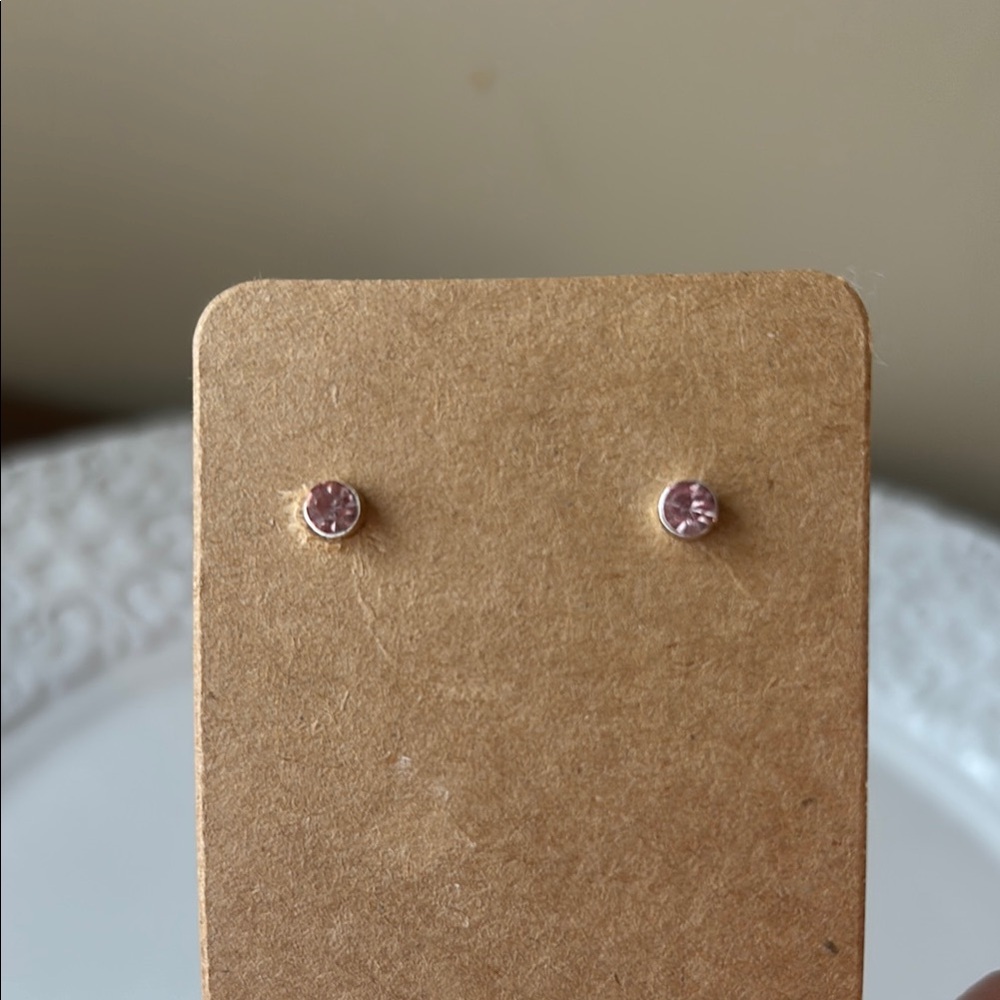 Lauren Conrad Elegant Pink Stud Earrings NWOT